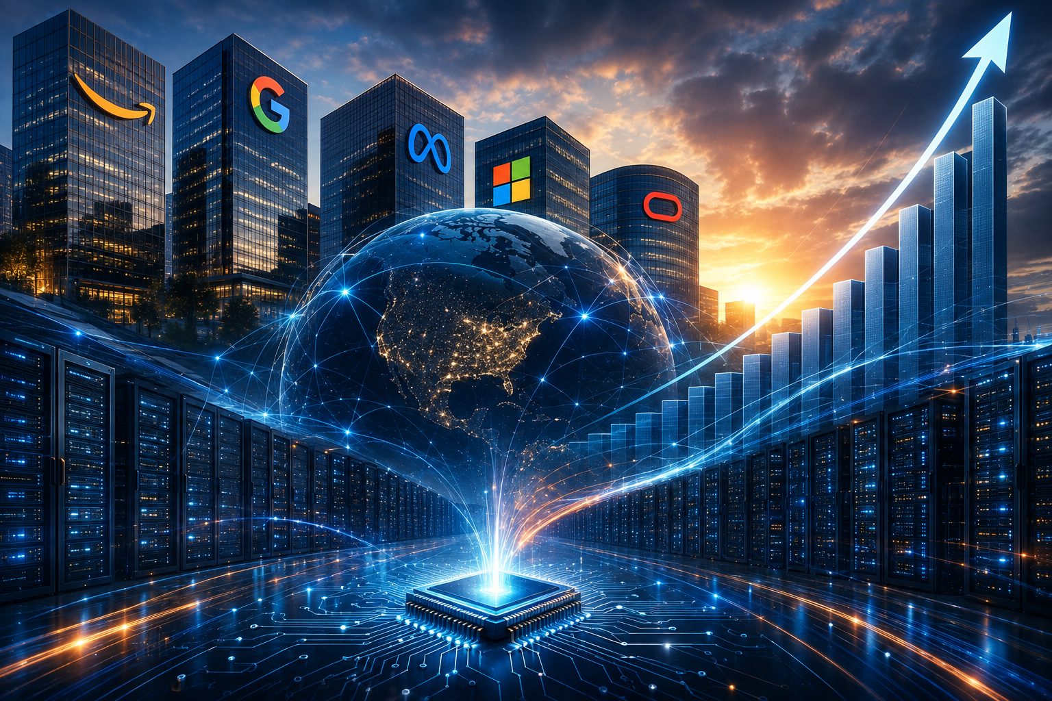 Amazon, Google, Meta, Microsoft ve Oracle’dan Yapay Zekâya Dev Harcama
